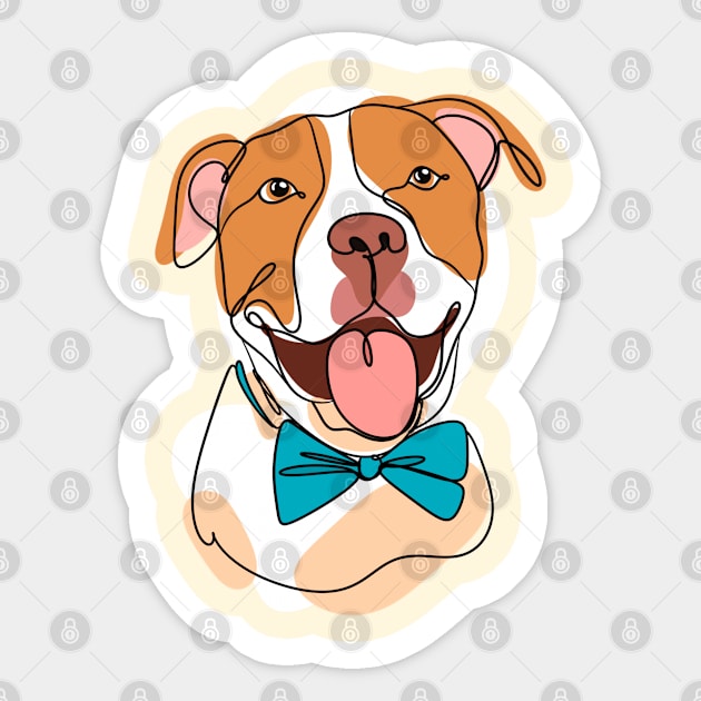 Cute dog with goofy smile Sticker by eternalshadeart